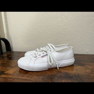 Superga leather shoes